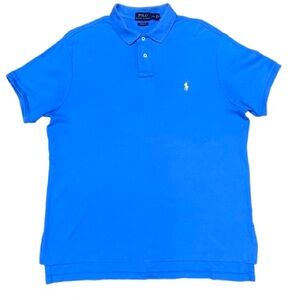 Polo Ralph Lauren Iconic Blue Polo Shirt Men’s Size Large Custom Fit